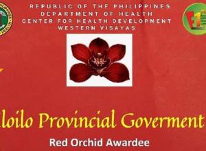 Iloilo Province is Red Orchid Awardee